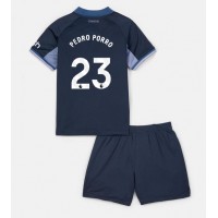 Billiga Tottenham Hotspur Pedro Porro #23 Barnkläder Borta fotbollskläder till baby 2023-24 Kortärmad (+ Korta byxor)